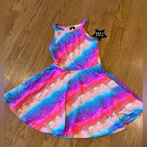 Pixielane Colorful Tie-Dye Tank Dress 2T NWT
